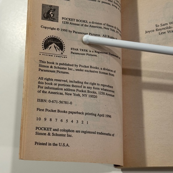 Warped (Star Trek: Deep Space Nine) - Paperback, by K. W. Jeter - Autographed - Picture 3 of 10